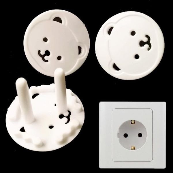 

power cover 10pcs cute bear power socket cover plugs child baby safety protect anti-electricity guard 1