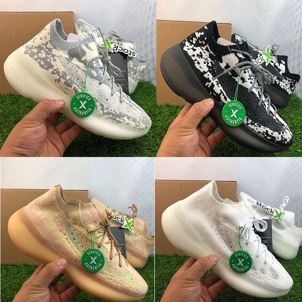 

men women running shoes kanye west new 380 reflective alien black glow clay beluga fashion mens trainers sports designer sneaker