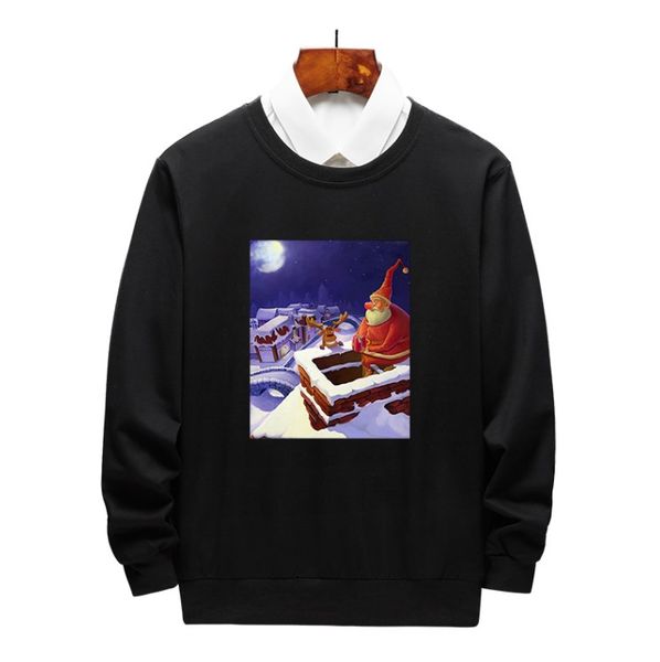 

luxury designer hoodies for mens womens sweatshirts with cartoon printed new brand hoodies pullovers men christmas clothing m-4xl 3 colors, Black