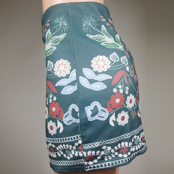 

jaycosin skirt ladies korean version of the school ladies print bag hip pleated skirt printed casual wild pleated, Black