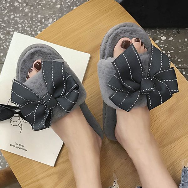 

fashion sweat-absorbing slippers woman shoes new arrival non-slip slippers indoor outdoor women shoes winter warm slipper 2019, Black