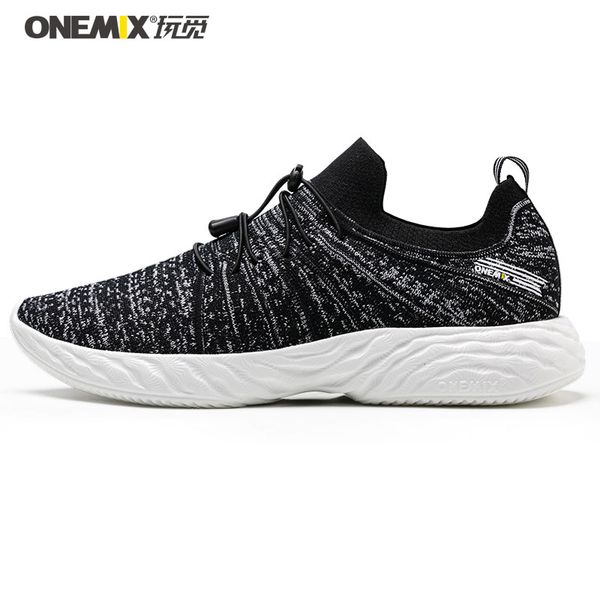 

onemix men running shoes breathable air-knit tennis sneakers women high rebound road trainers lightweight outdoor sport shoes