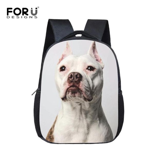 

forudesigns kawaii pitbull print schoolbag for student kids unique kindergarten child kids backpack small toddler baby bookbags