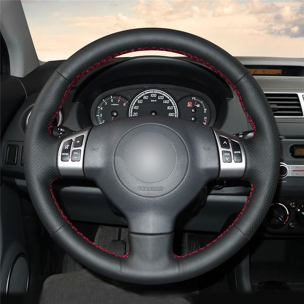 Car Steering Wheel Cover Hand Stitc H On Wrap Cover Car Interior Decoration For Suzuki Swift 2011 2012 2013 Beige Steering Wheel Cover Best Steering