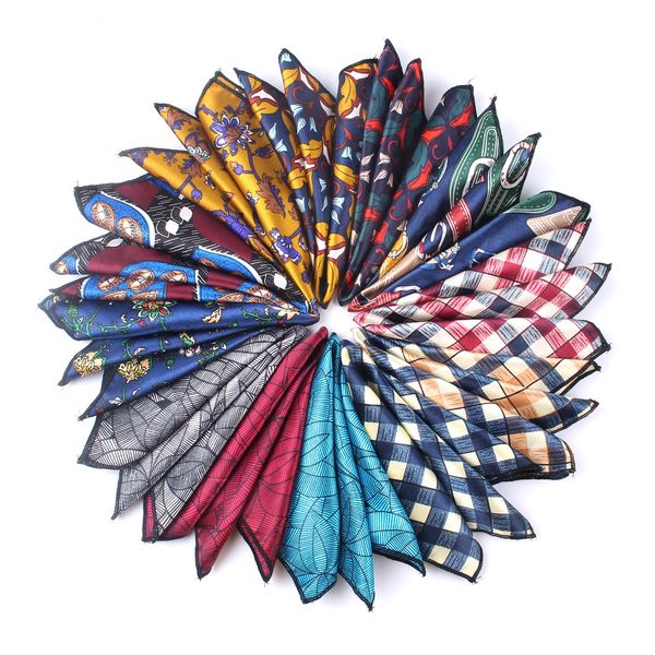 

men pocket square floral handkerchief for suits 23cm*23cm hankies for men women brand suits pocket towel hanky t200618, Blue;white