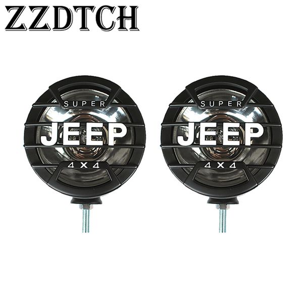 

zzdtch 2pcs 12v 7inch round universal fog lamp used for wrangler fog lamp