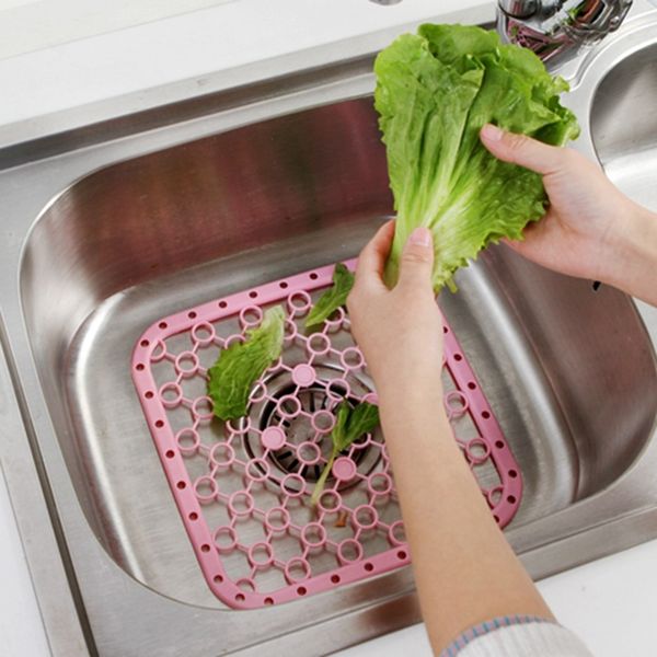 

hangable sink fruit and vegetable drain pad insulation pad placemat storage box tray fruit drying rack kitchen gadget
