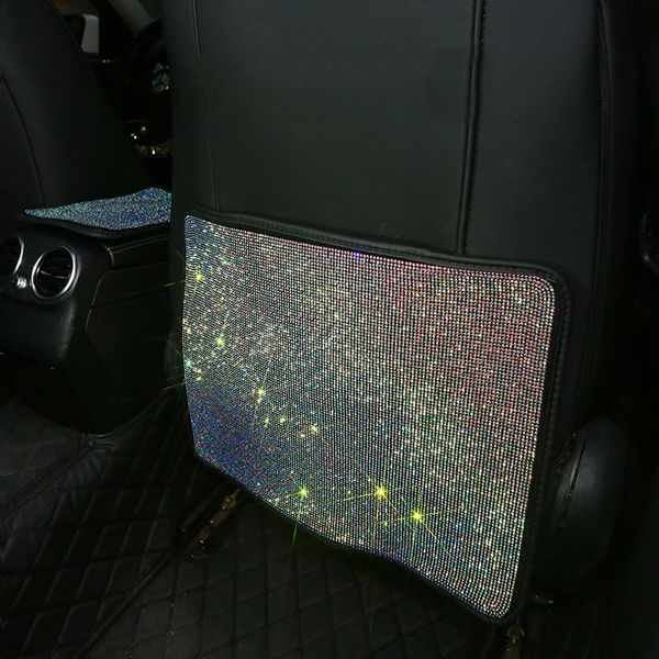 

car anti-child-kick pad for car seat diamond rhinestone crown anti-child-kick pad