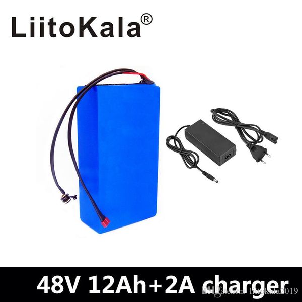 

liitokala 48v 12ah lithium battery 48v 12ah electric bike battery with 54.6v 2a charger for 500w 750w 1000w motor duty