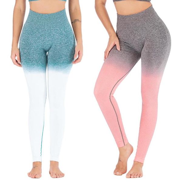 

women sports gym yoga pants compression tights seamless pants stretchy high waist run fitness leggings hip push up, Black;white