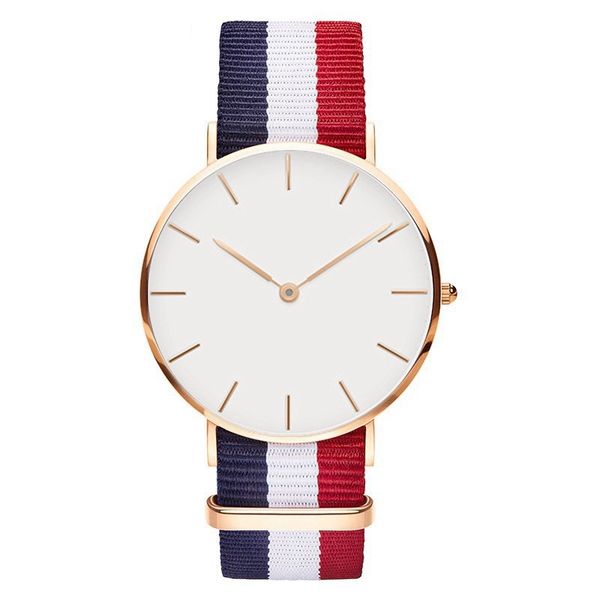 

New 40MM Men's Daniel Wellington Watch Nylon Textile Strap Business Casual Sports Brand Quartz DW Watch