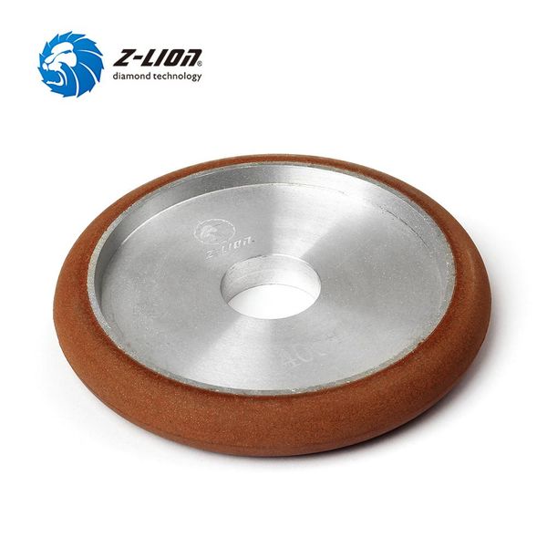 

z-lion diamond fluting wheels resin bond 14mm thickness r7 type flutes wheel for granite marble grinding tools grit 50-3000