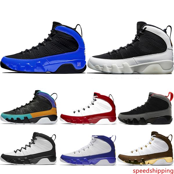 

designer 9 racer blue men basketball shoes 9s gym red unc dream it do it space jam mens sports trainers sneakers