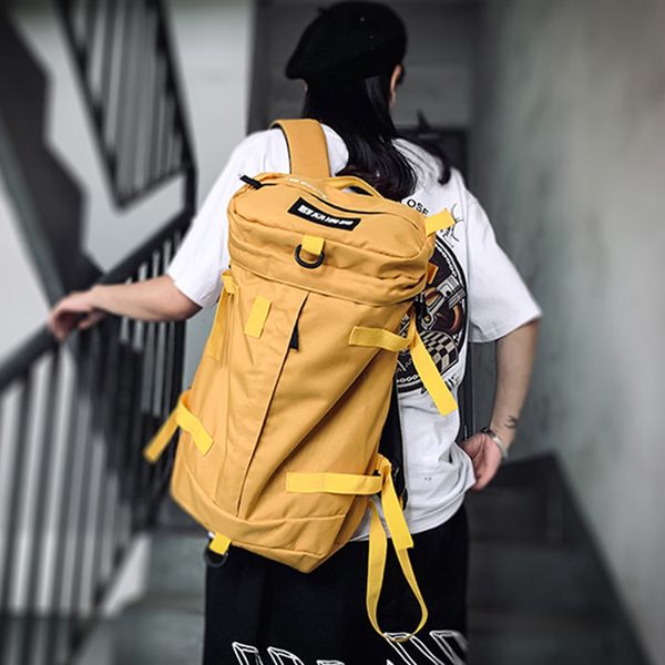

large climbing backpack travel handbag bucket tactical bag for shoes student teenager cylinder shoulder sports outdoor xa190d