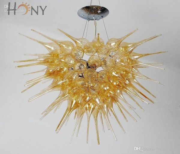 

ac led 100% handmade personalized minimalist elegant shape hand blown glass artistic ceiling light