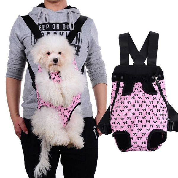 

pet dog cat backpack travel carrier front bag chihuahua with dual shoulder strap