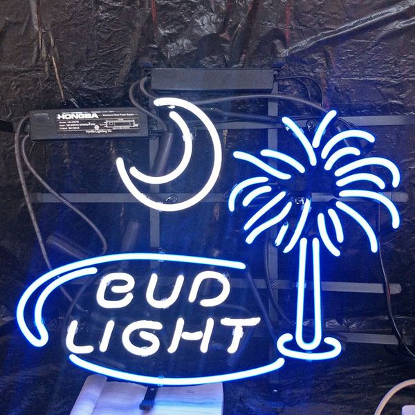 

качественный бар bud light neon sign light пользовательский дисплей на открытом воздухе развлечения украшение пиво neon lamp light металличе