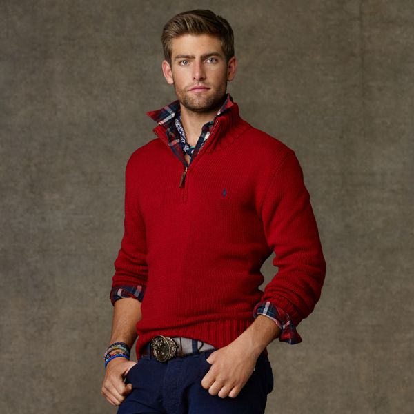 

2020 new mile wile polo brand men's twist sweater knit cotton sweater jumper pullover sweater small horse game cy, White;black