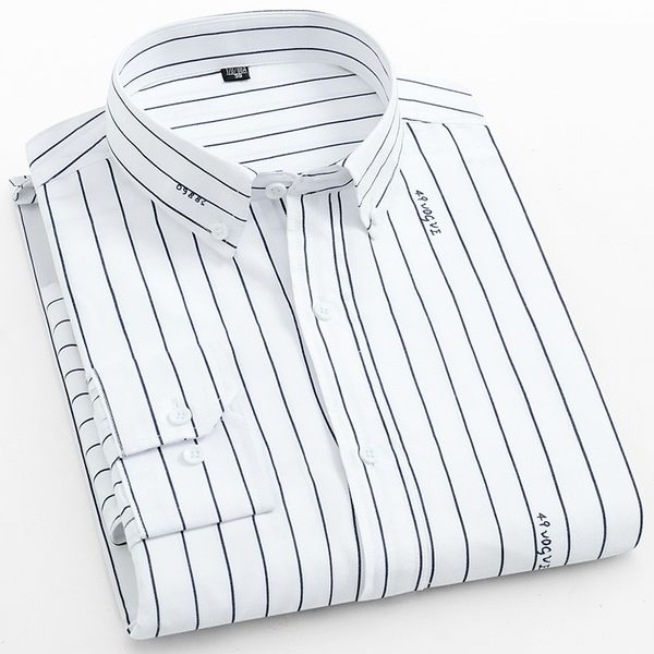 

2020 season men long sleeve shirt vertical stripes shirt, White;black