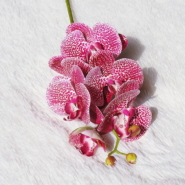 

zollor new fake phalaenopsis artificial flower single flower living room floor silk decoration home wedding decor