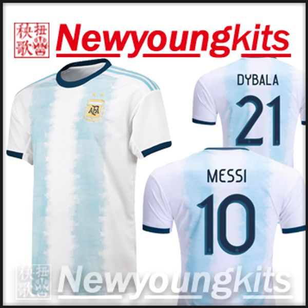 

2019 copa america argentina home occer jer ey 19 20 blue football uniform di maria aguero higuain me i occer hirt