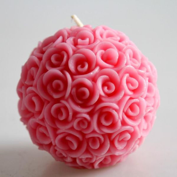 

rose candle scented candles flower ball candle love romantic valentine's candlelight dinner decoration wedding gifts party supplies