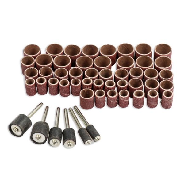 

120 grit electric grinding sand drum kit fits for dremel includes rubber drum mandrel 1/2, 3/8 & 1/4inch shank 11