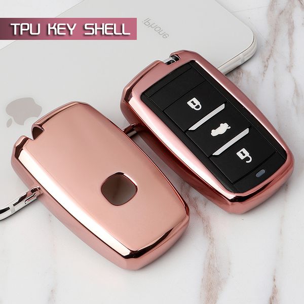 

car key case soft tpu remote fob shell cover keychain car accessories for changan eado cs35 cs75 oushang a600 a800