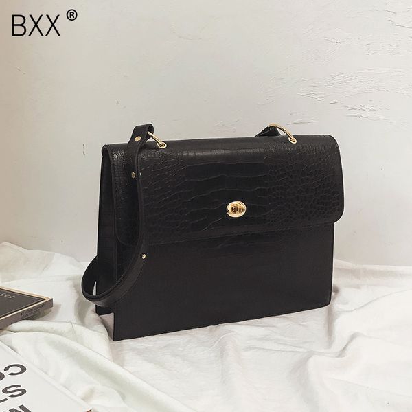 

bxx] крокодил pattern кожа pu crossbody сумка для женщин 2020 весенняя мода леди плечо сумка женщины сумки hk743