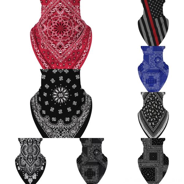 

albyn shipping bandana neck bicycle headwear scarf bandanas shield face mask with safety filters sport fishing ring scarf, Black