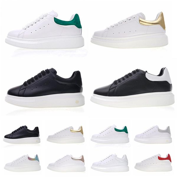 

Women Shoes 2019 Fashion Luxury Designer Womens Casual Shoes Triple White Black Leather Platform Flat Party Wedding Trainers Shoes