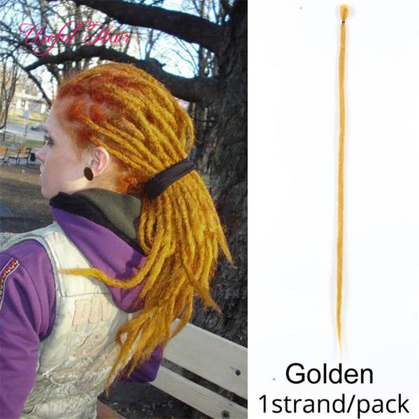 Dread-Haarverlängerungen, 20 Zoll, weiche Dreadlocks, Häkelzöpfe, Jumbo-Frisur, Ombre-Farbe, synthetische Faux Locs, Flechten-Haarverlängerungen