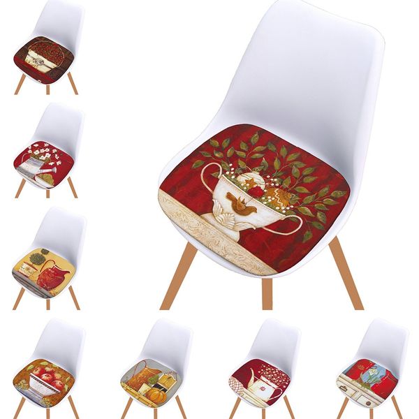

nordic style soft comfortable cushion chair printed cotton seat pad outdoor dining room garden kitchen seat cushion home decor