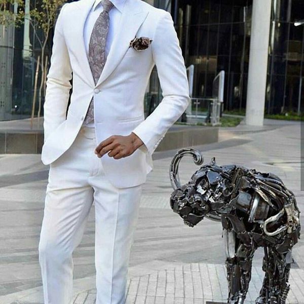 

ivory man attire groom tuxedos mens wedding suits peaked designs groomsmen blazer 2piece costume homme mariage evening party terno masculino, Black;gray