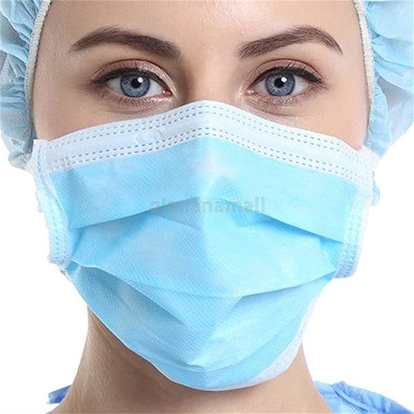 

синий 1000шт пятна пыли китай производитель портативный складной 3 слоя non woven одноразовые 50pcs маски f772