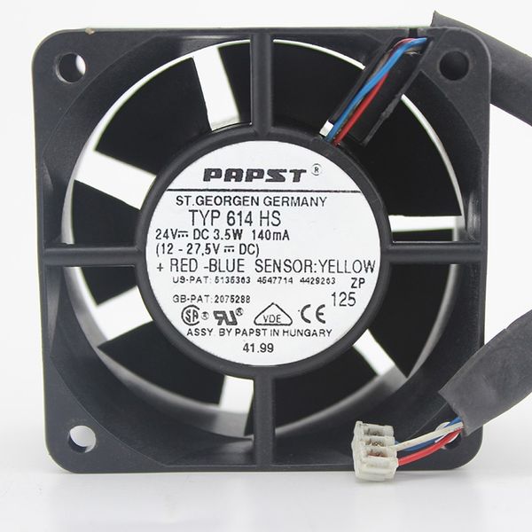

west germany ebm papst typ 614 hs 24v 3.5w 140 ma 6cm 6025 inverter fan