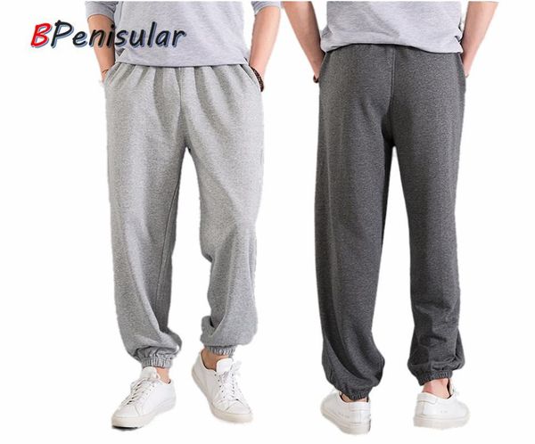 

2020 spring men sweatpants plus size oversized big and tall baggy grey black gym hip hop parkour loose casual pants men xs-4xl