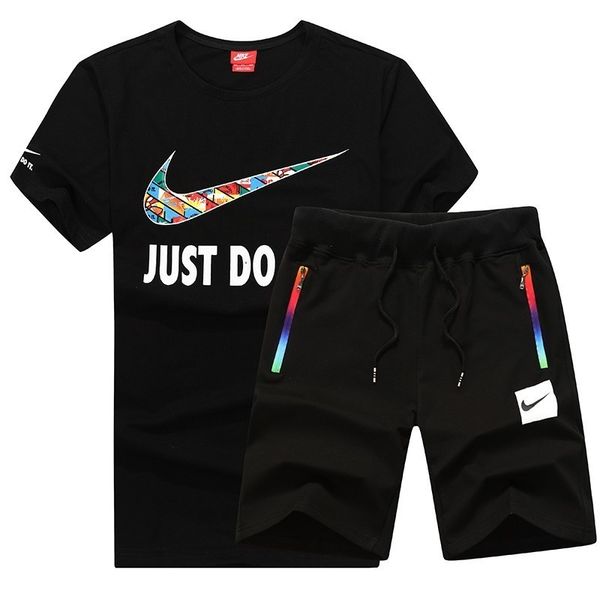 

New men 039 ilver ingot et running ca ual hort leeve two piece comfortable breathable fa hion wildo 01