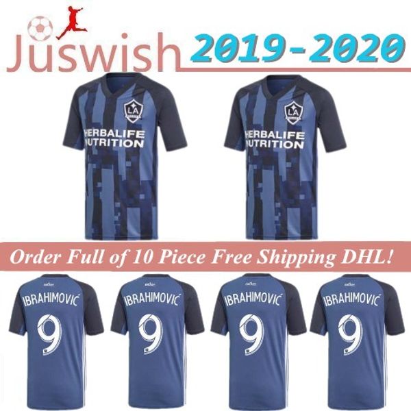 

new 19 20 ibrahimovic la galaxy jersey soccer thailand los angeles galaxy giovani cole alessandrini corona football kit shirts 2019 2020, Black;yellow