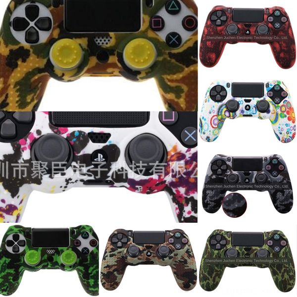 

whfm0 силиконовая резина мягкий чехол обложка кожи для sony playstation 4 4 ps ps4 контроллер gel джойстик кожи housing игры аксессуары