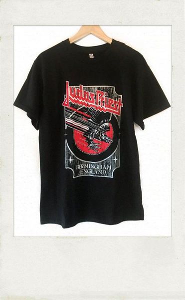 

judas priest vintage band t-shirt tee shirt gift funny cotton, White;black