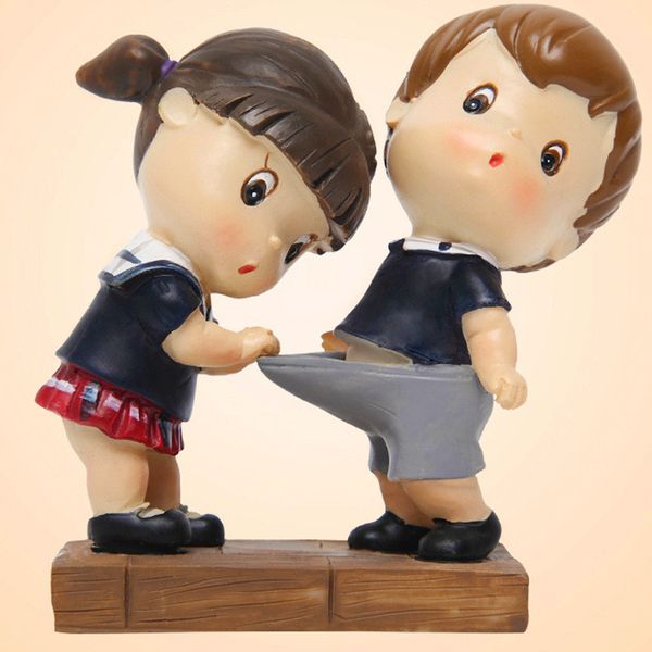 

explosion style creative car resin crafts ornament couple auto dashboard interior decoration accessories romantic