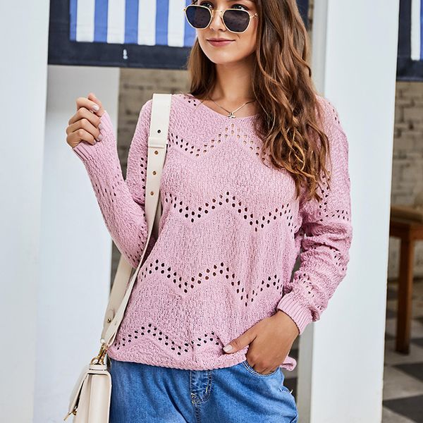 

new autumn winter o neck pullovers sweaters female 2019 korean hollow loose pull sweater womens clothing jumper pullovers, White;black