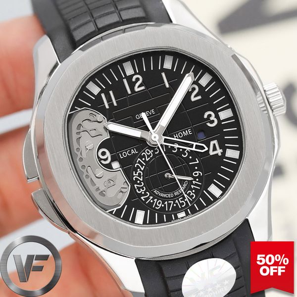 

vfactory мужские часы 41мм автоматические движения nautilus из нержавеющей стали резиновые механические проектировщик мужские часы дизайнерс, Slivery;brown