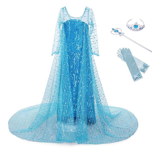 

yofeel girls princess blue cinderella sequined deluxe cosplay costume fancy party dress role-play carnival kids clothing, Red;yellow