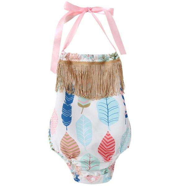 

summer newborn girls cute sleeveless sling bodysuits infant baby summer clothes, Blue