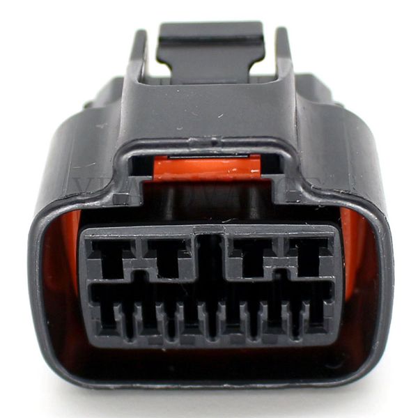 

black electrical female waterproof 10 pin automotive connector 7123-6508-30
