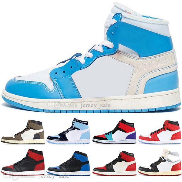 

drop shipping 1 high og travis scotts cactus jack unc spiderman mens basketball shoes 1s 3 banned bred toe men sports designer sneakers