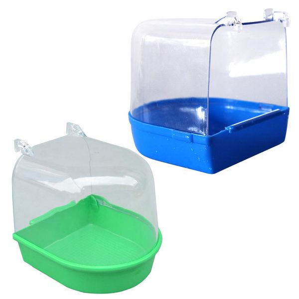 

water bath tub for pet birds cage hanging accessory bowl birdbath pvc pet birds cage hanging bathtub small bird