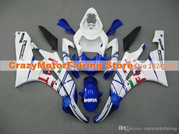 

новый abs injection molding мотоцикла пластиковые обтекатели комплекты, пригодный для yamaha yzf-r6-600 2006 2007 06 07 обтекателя комплект